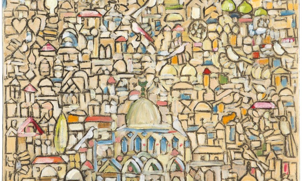 Jamil Molaeb, Al Qods _, 2018, oil on canvas, 70 x 50 cm