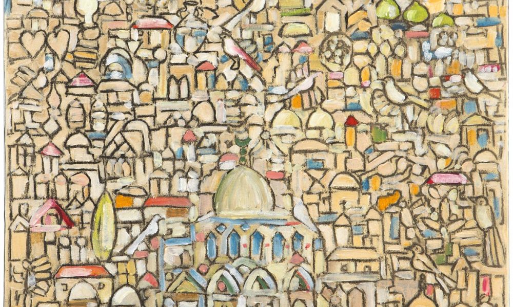Jamil Molaeb, Al Qods _, 2018, oil on canvas, 70 x 50 cm