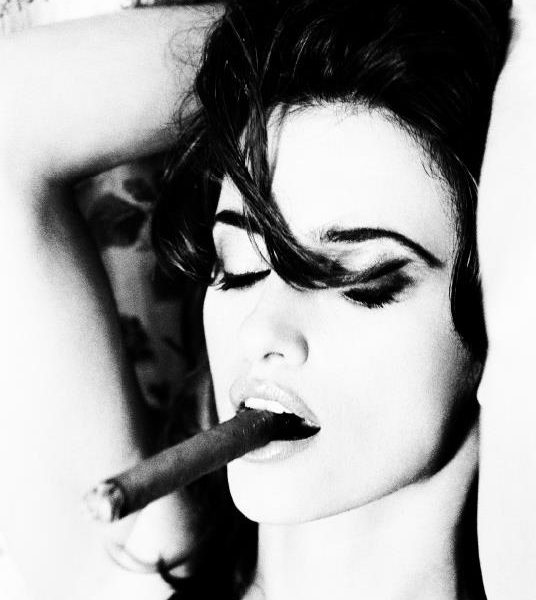 Penelope Cruz, Paris, 2003 Black & white inkjet print on baryta paper, edition of 3 223 x 150 cm / 87.8 x 59.1 in